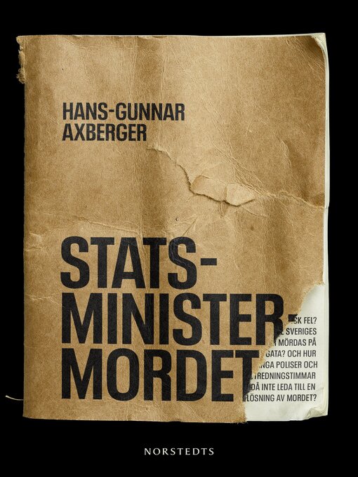 Title details for Statsministermordet by Hans-Gunnar Axberger - Available